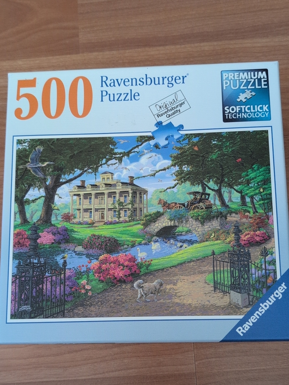 Ravensburger "Visiting The Mansion" Scenic Estate Jigsaw Puzzle 500 Piece